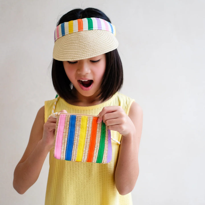 Mimi & Lula Striped Straw Bag