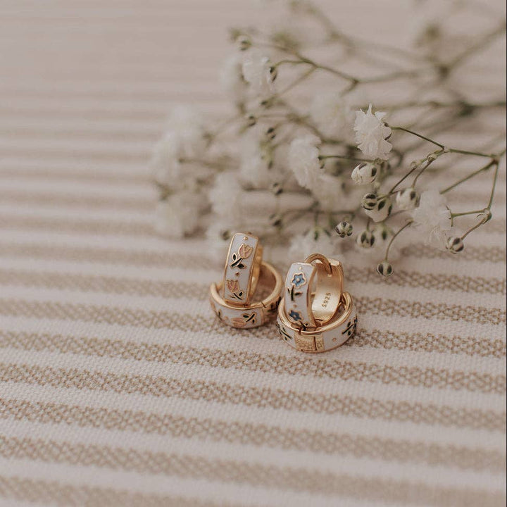 Mauve Jewelry Co Daphne Tea Cup Hoops