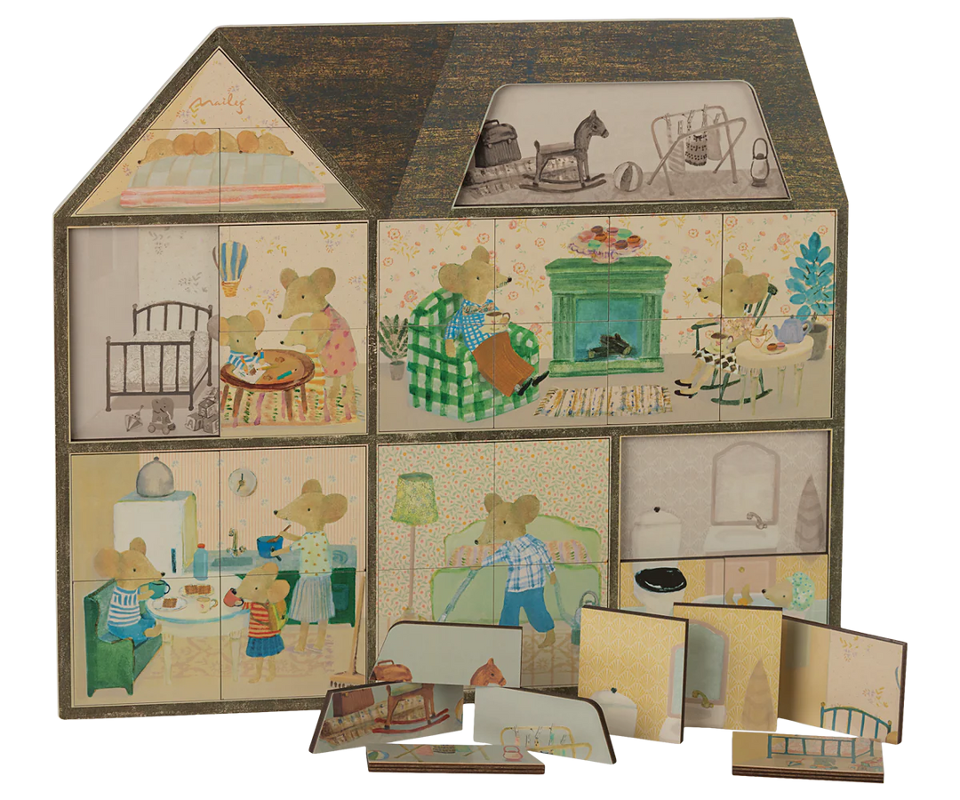 Maileg Mouse Hole Farmhouse Puzzle