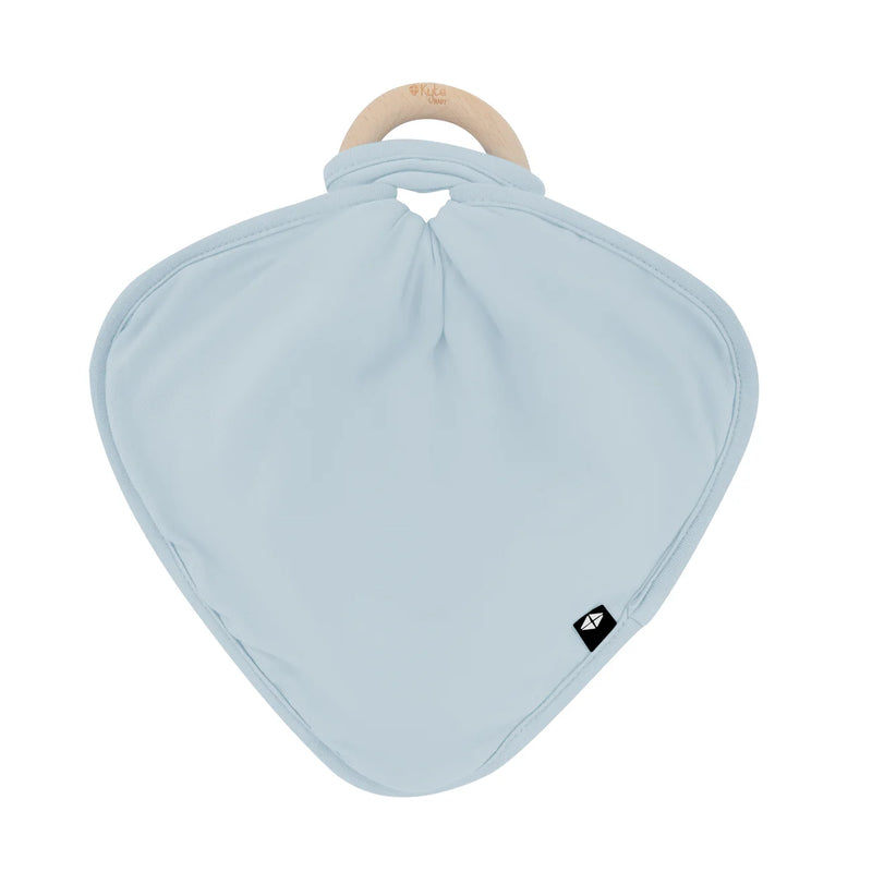 Kyte Baby Lovey with Removable Wooden Teething Ring - Fog