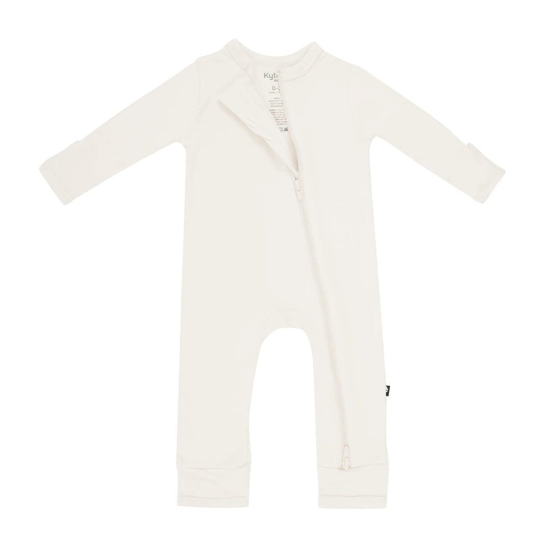 Kyte Baby Zippered Romper - Oat