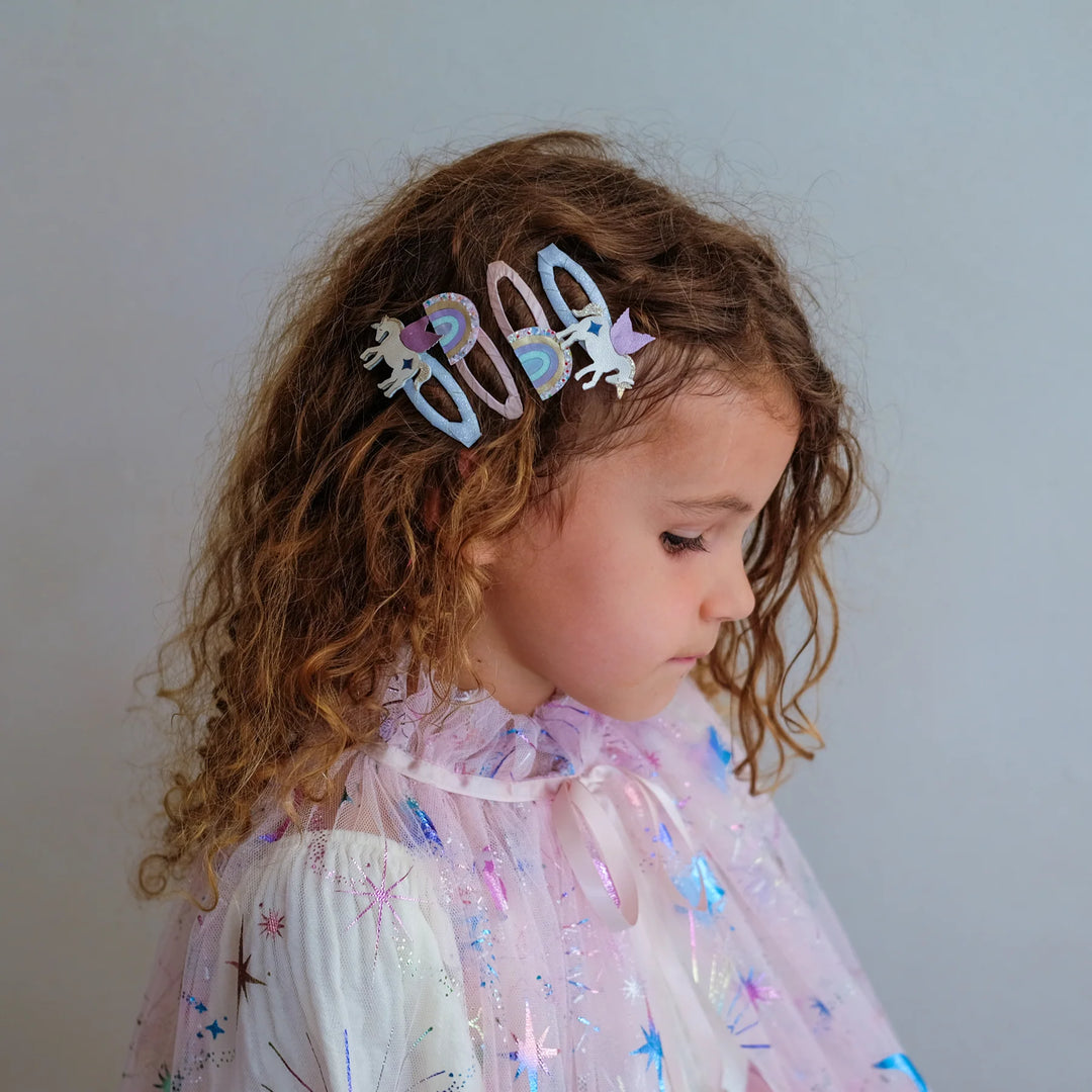 Mimi & Lula Unicorn And Rainbow Hairclips