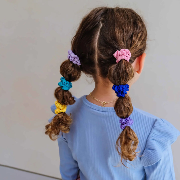 Mimi & Lula Bright Satin Scrunchies
