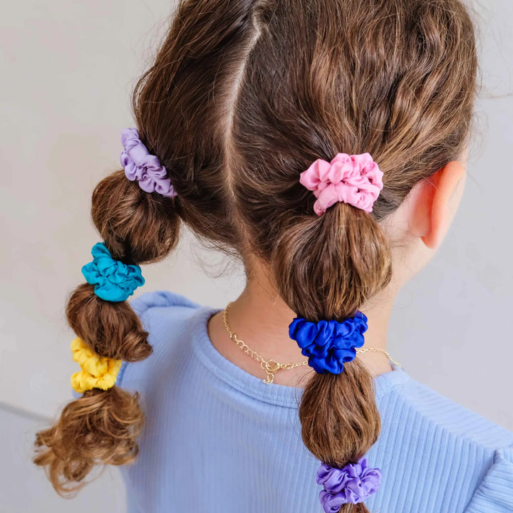 Mimi & Lula Bright Satin Scrunchies