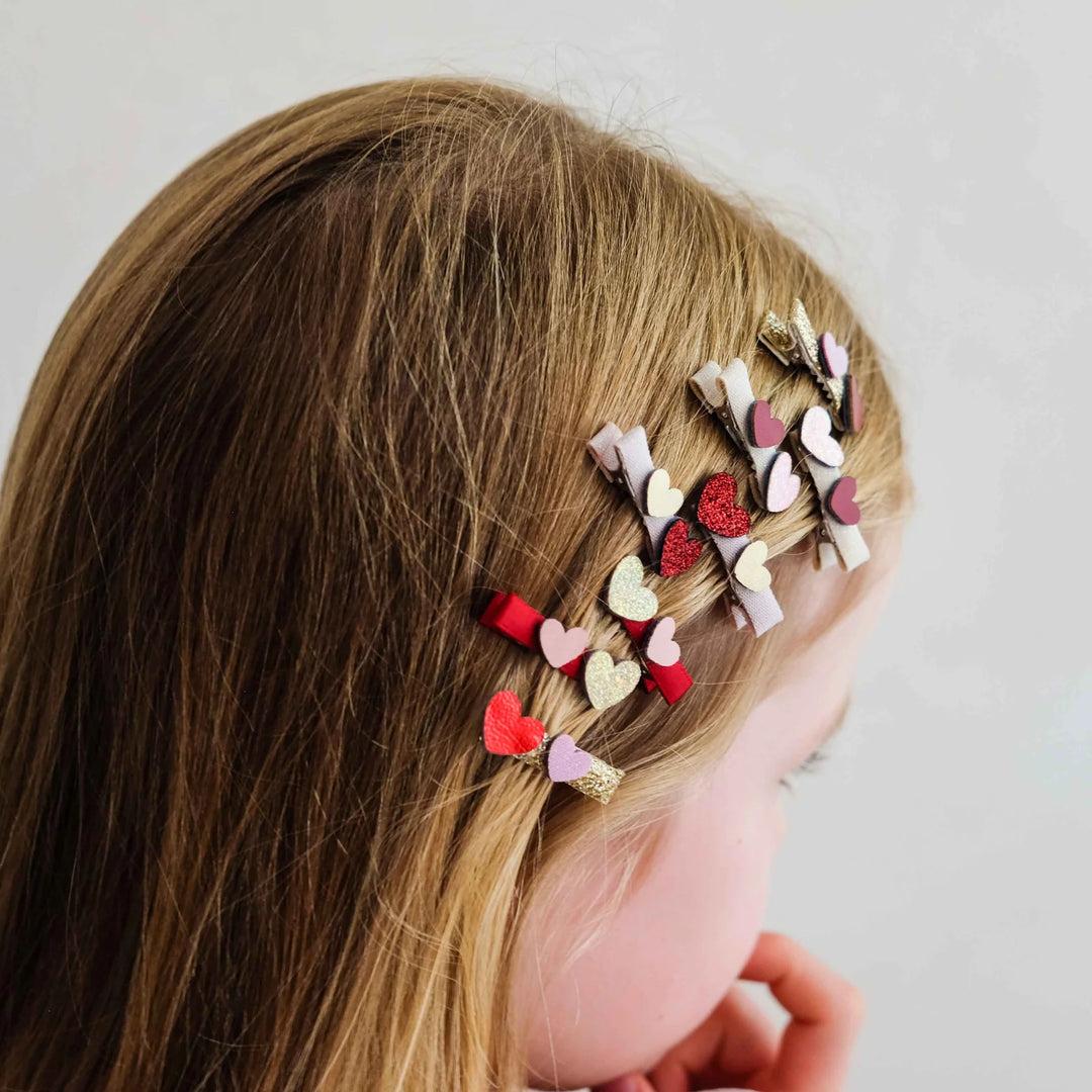 Mimi & Lula Teeny Weenie Heart Salon Hair Clips