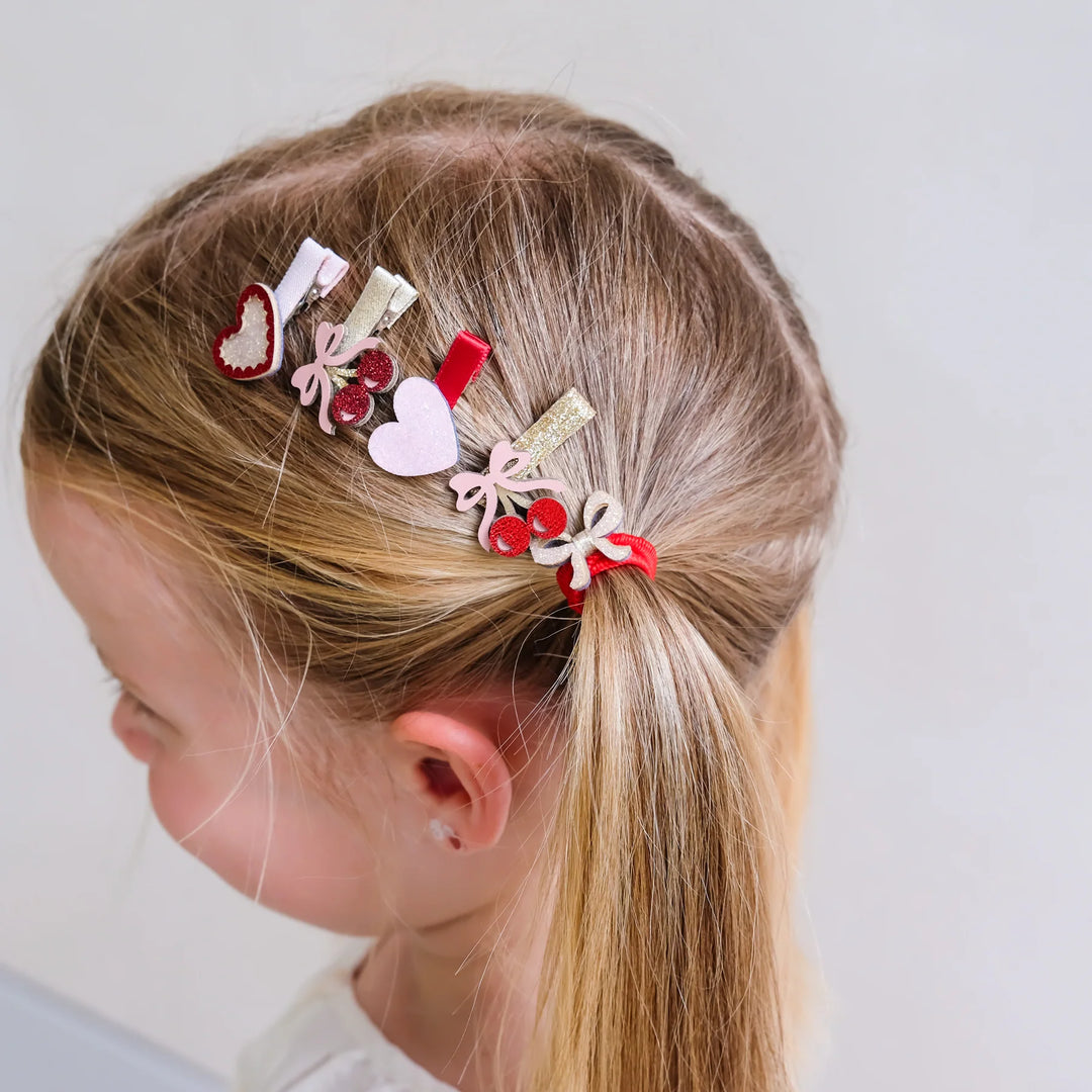 Mimi & Lula Fancy Cherries Salon Hair Clips