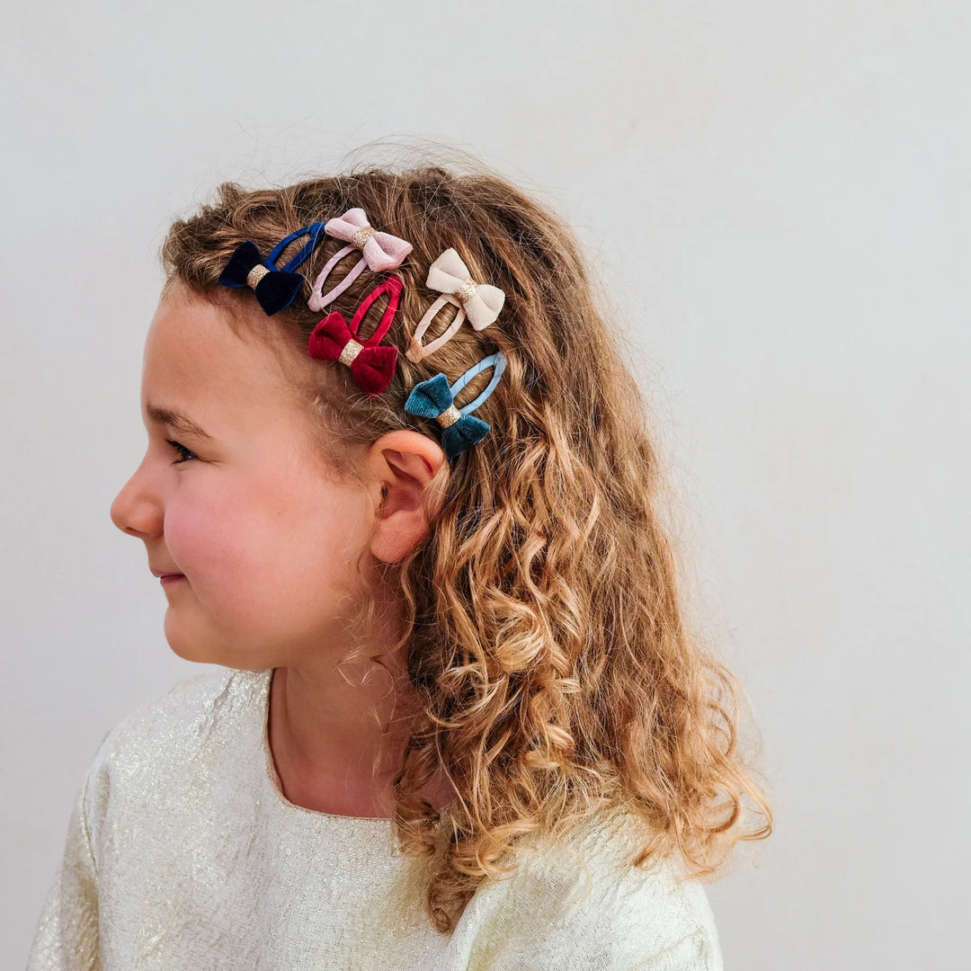 Mimi & Lula Tinkerbell Velvet Bow Mini Clip