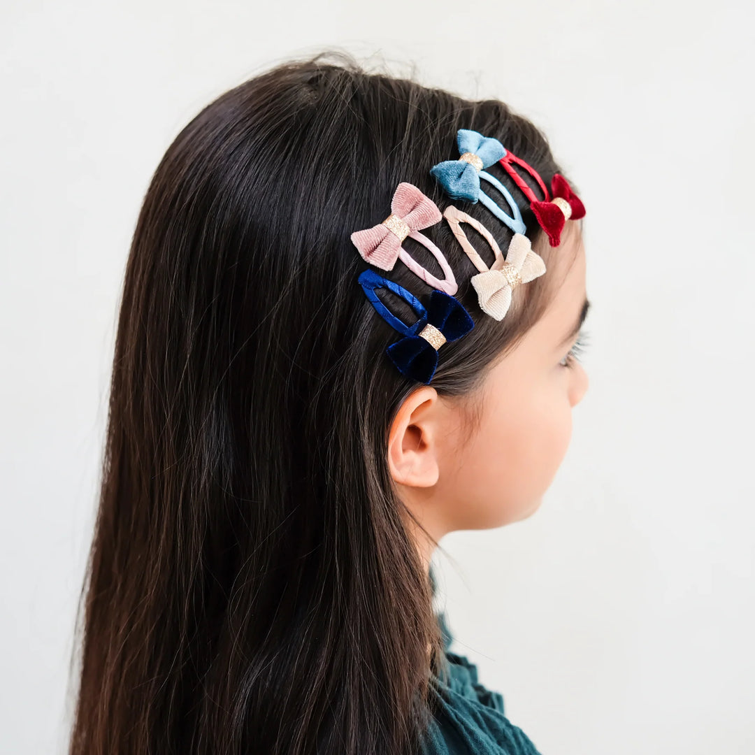 Mimi & Lula Tinkerbell Velvet Bow Mini Clip