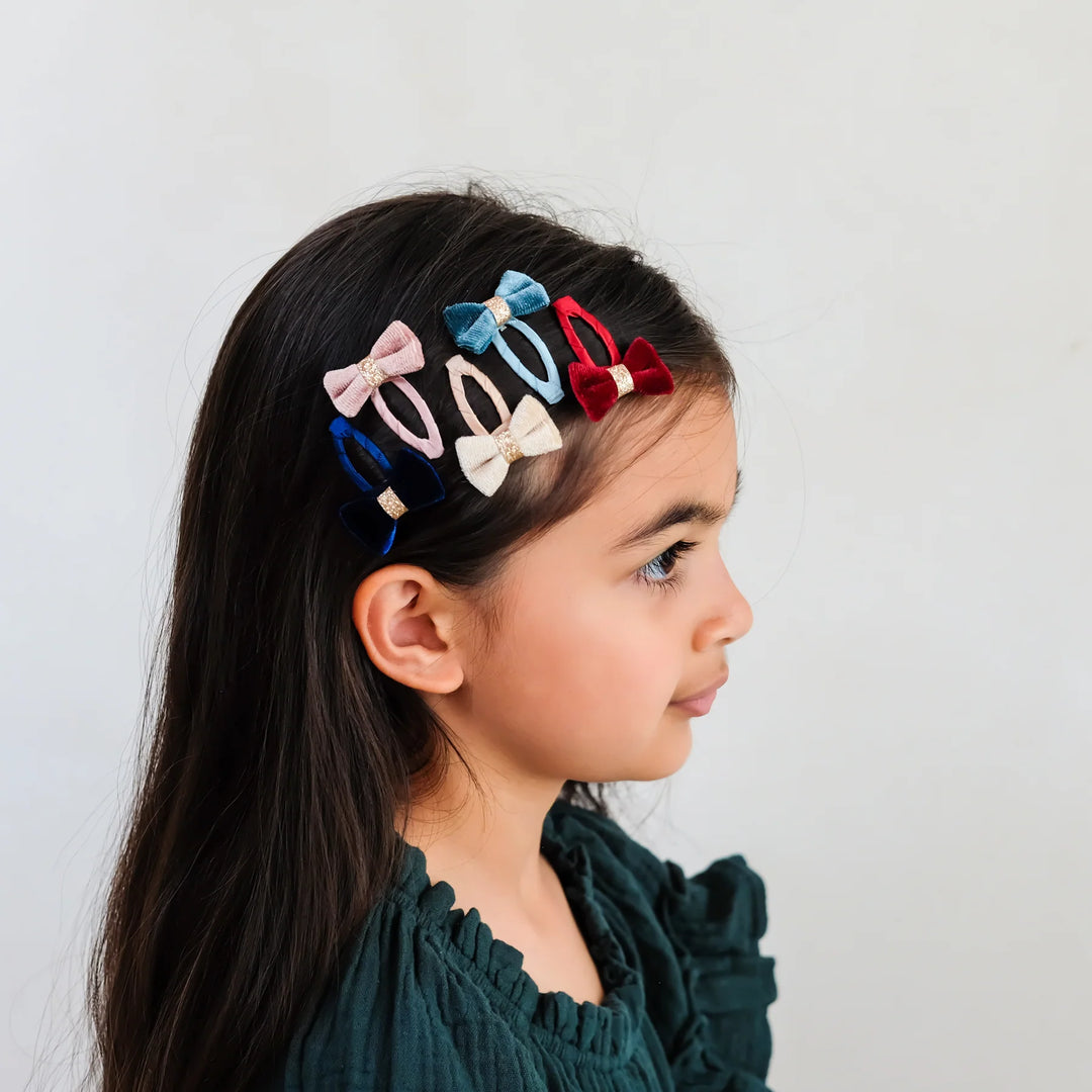 Mimi & Lula Tinkerbell Velvet Bow Mini Clip