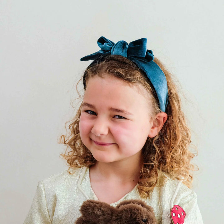 Mimi & Lula Velvet Edie Bow Headband