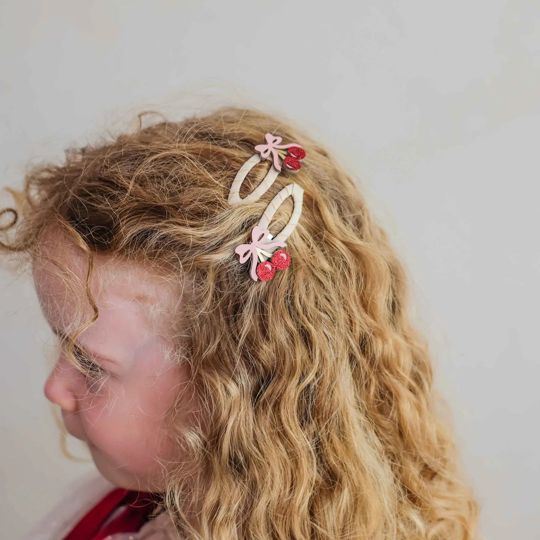 Mimi & Lula Fancy Cherry Hair Clips