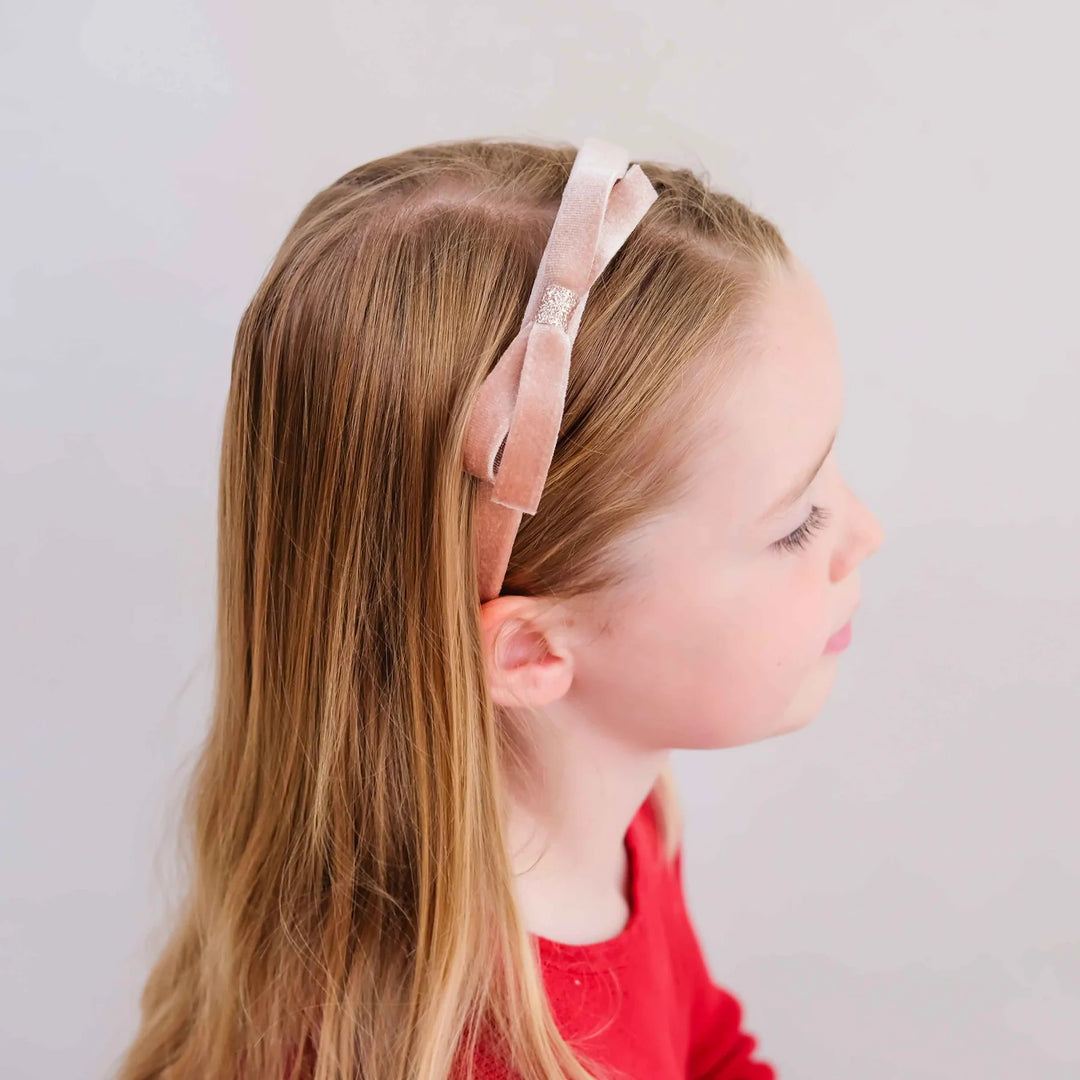 Mimi & Lula Violet Bow Headband - Pink