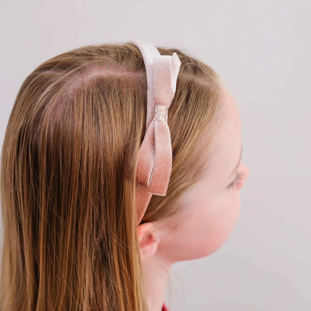 Mimi & Lula Violet Bow Headband - Pink