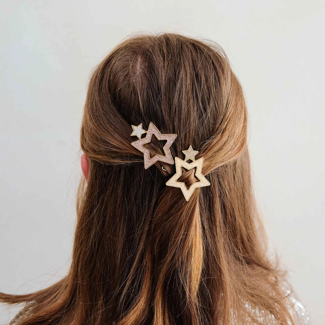 Mimi & Lula Super Sparkle Star Snap Hair Clips
