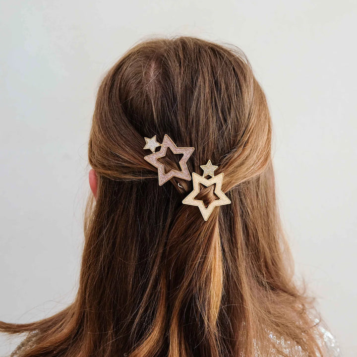 Mimi & Lula Super Sparkle Star Snap Hair Clips