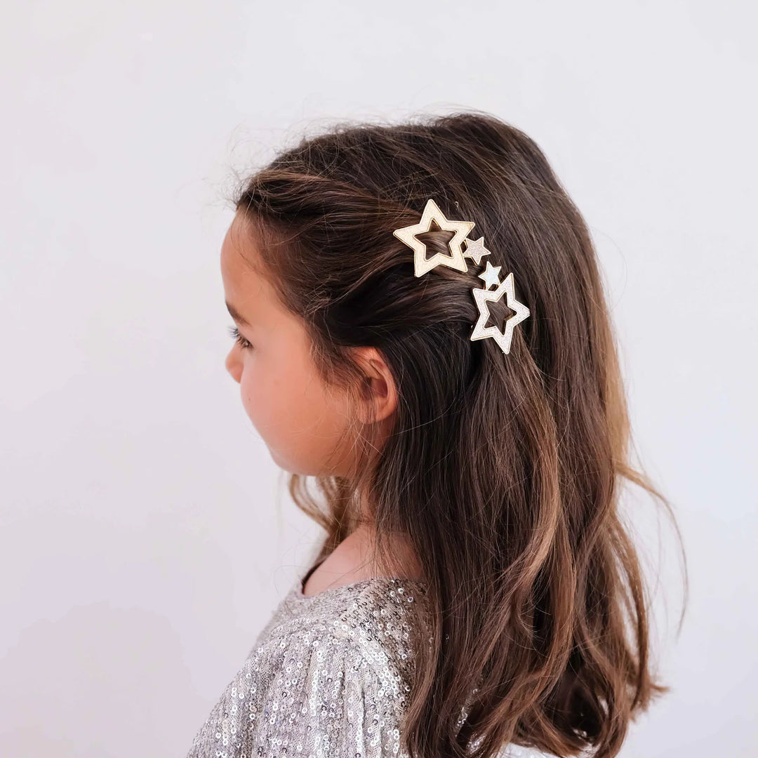 Mimi & Lula Super Sparkle Star Snap Hair Clips