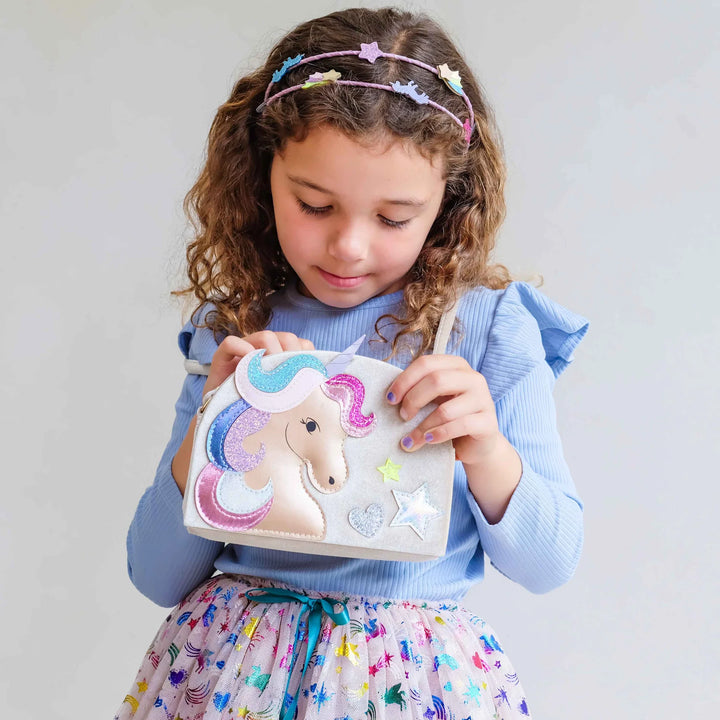 Mimi & Lula Velvet Unicorn Bag