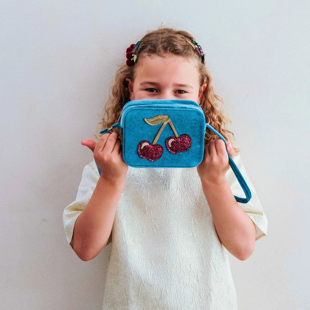 Mimi & Lula Velvet Cherries Bag