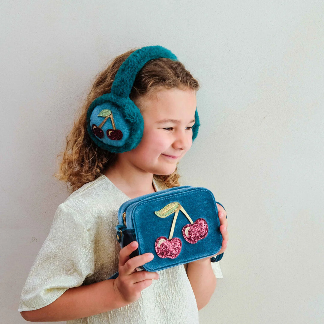 Mimi & Lula Velvet Cherries Bag