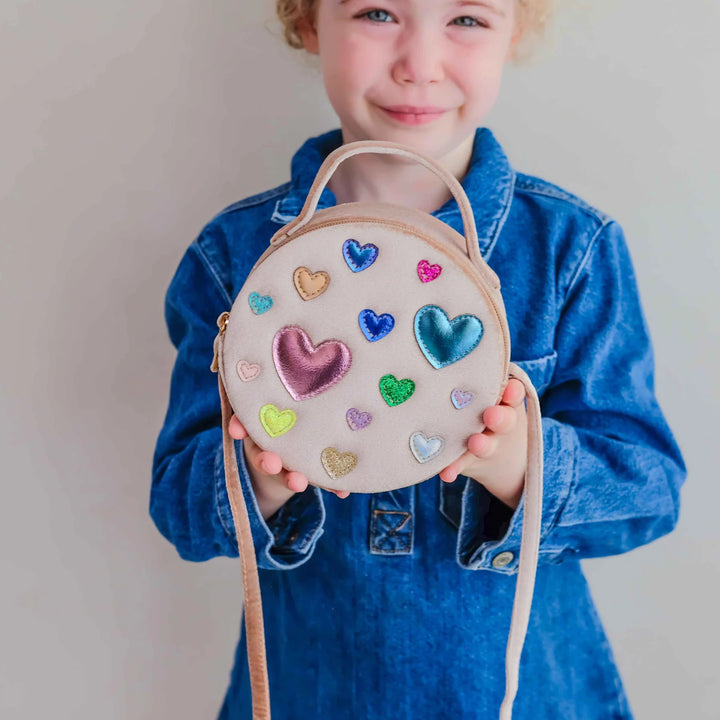 Mimi & Lula Scatter Heart Velvet Bag