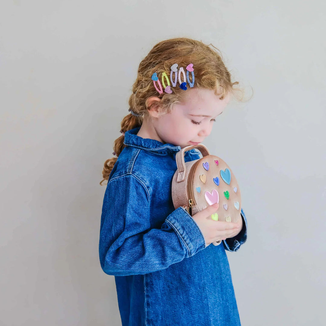 Mimi & Lula Scatter Heart Velvet Bag