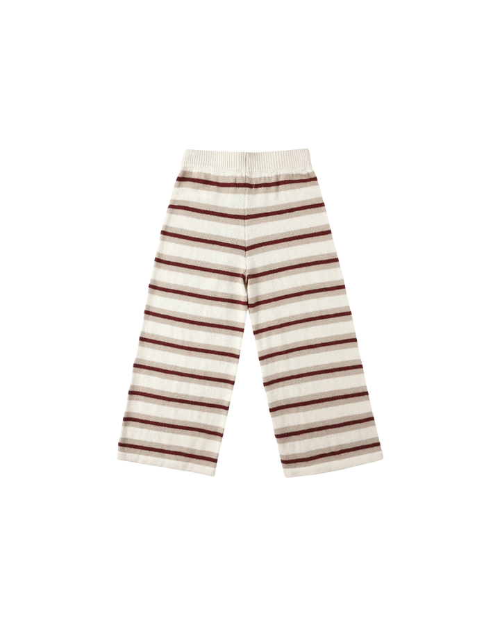 Rylee + Cru Knit Wide Leg Pant - Autumn Stripe