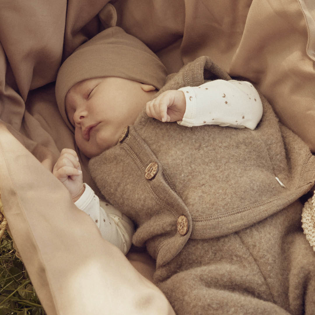 Musli By Green Cotton Woolly Fleece Vest - Balsam Melange