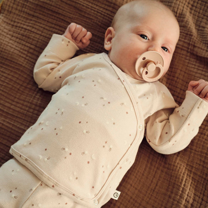 Musli By Green Cotton Stars Cardigan & Pants Set - Nightengale/Walnut