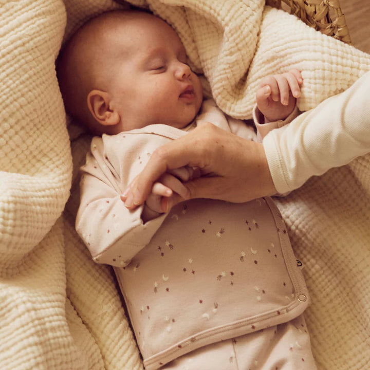 Musli By Green Cotton Stars Cardigan & Pants Set - Nightengale/Walnut