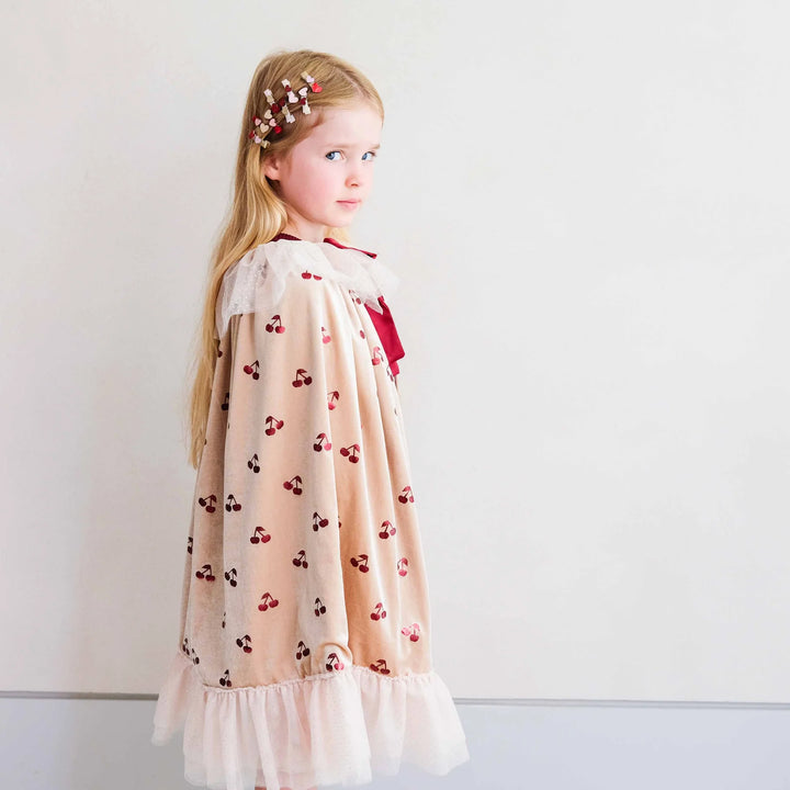 Mimi & Lula Cherries Velvet Cape