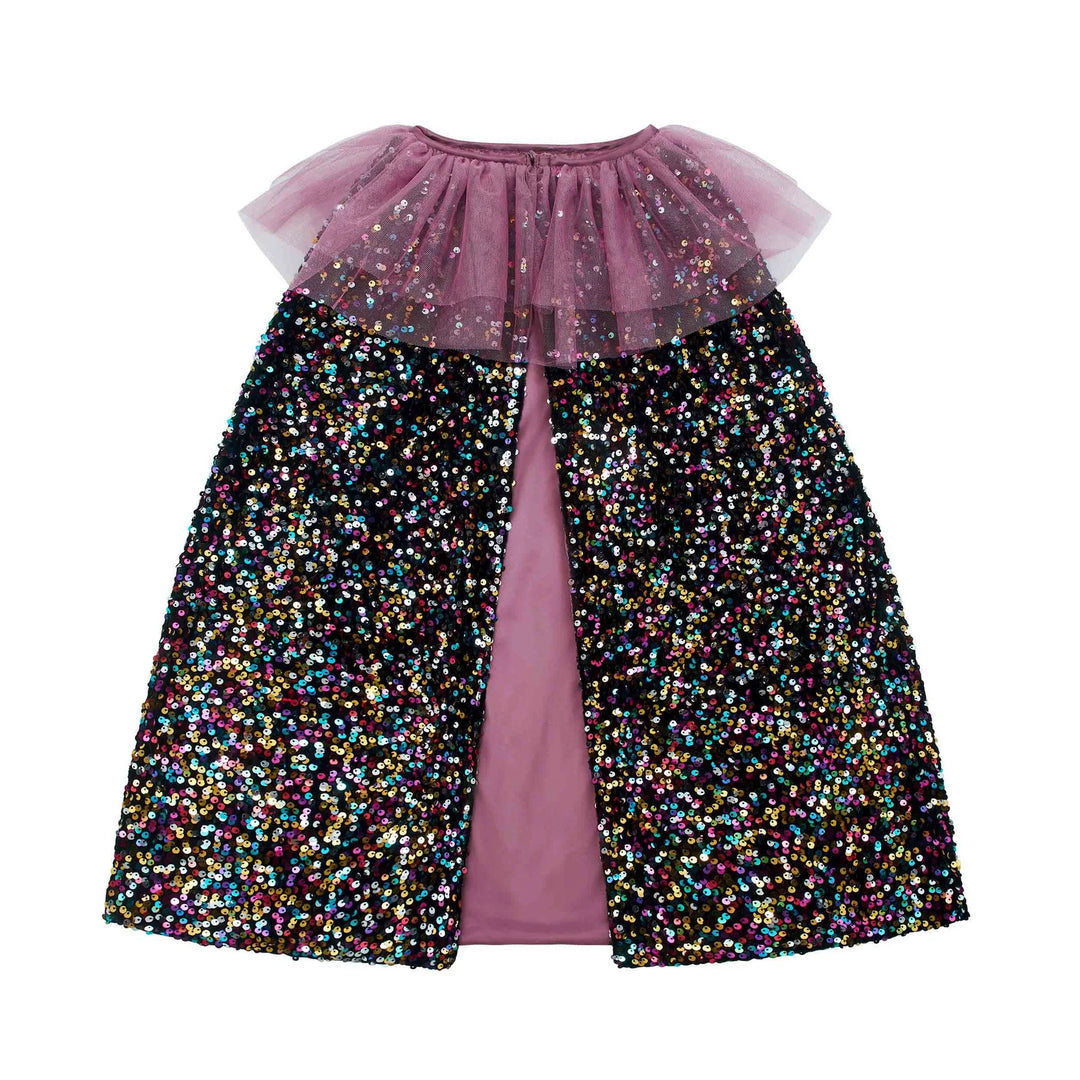 Mimi & Lula Ruffle Dazzle Sequin Cape