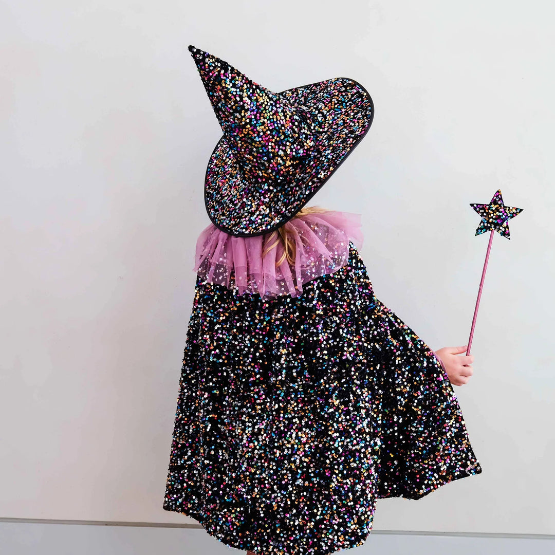 Mimi & Lula Ruffle Dazzle Sequin Cape