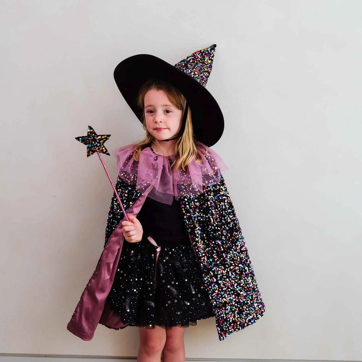 Mimi & Lula Ruffle Dazzle Sequin Cape
