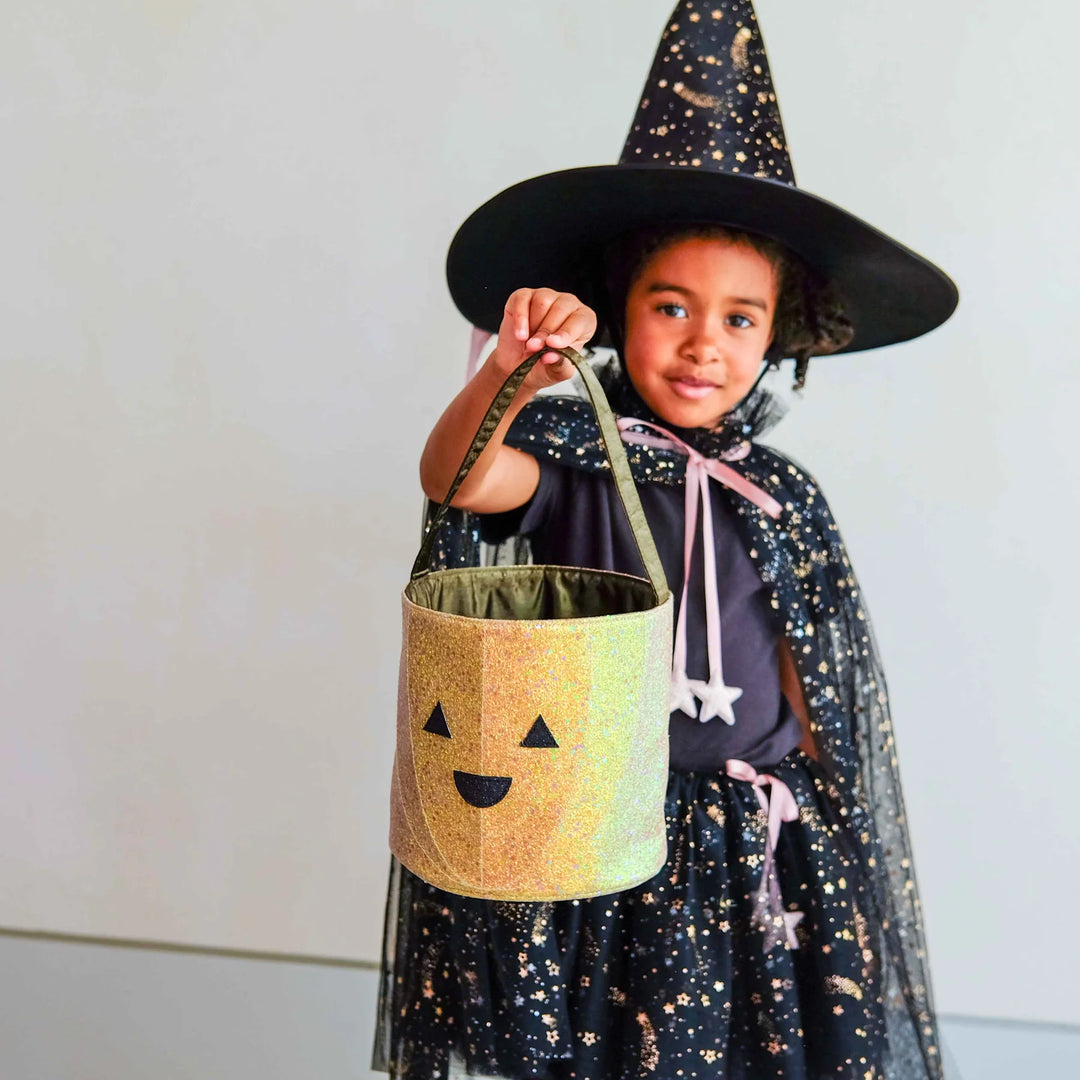 Mimi & Lula Glitter Pumpkin Trick Or Treat Bag