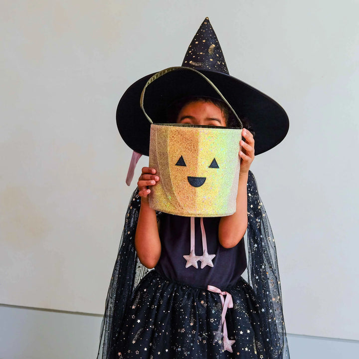 Mimi & Lula Glitter Pumpkin Trick Or Treat Bag