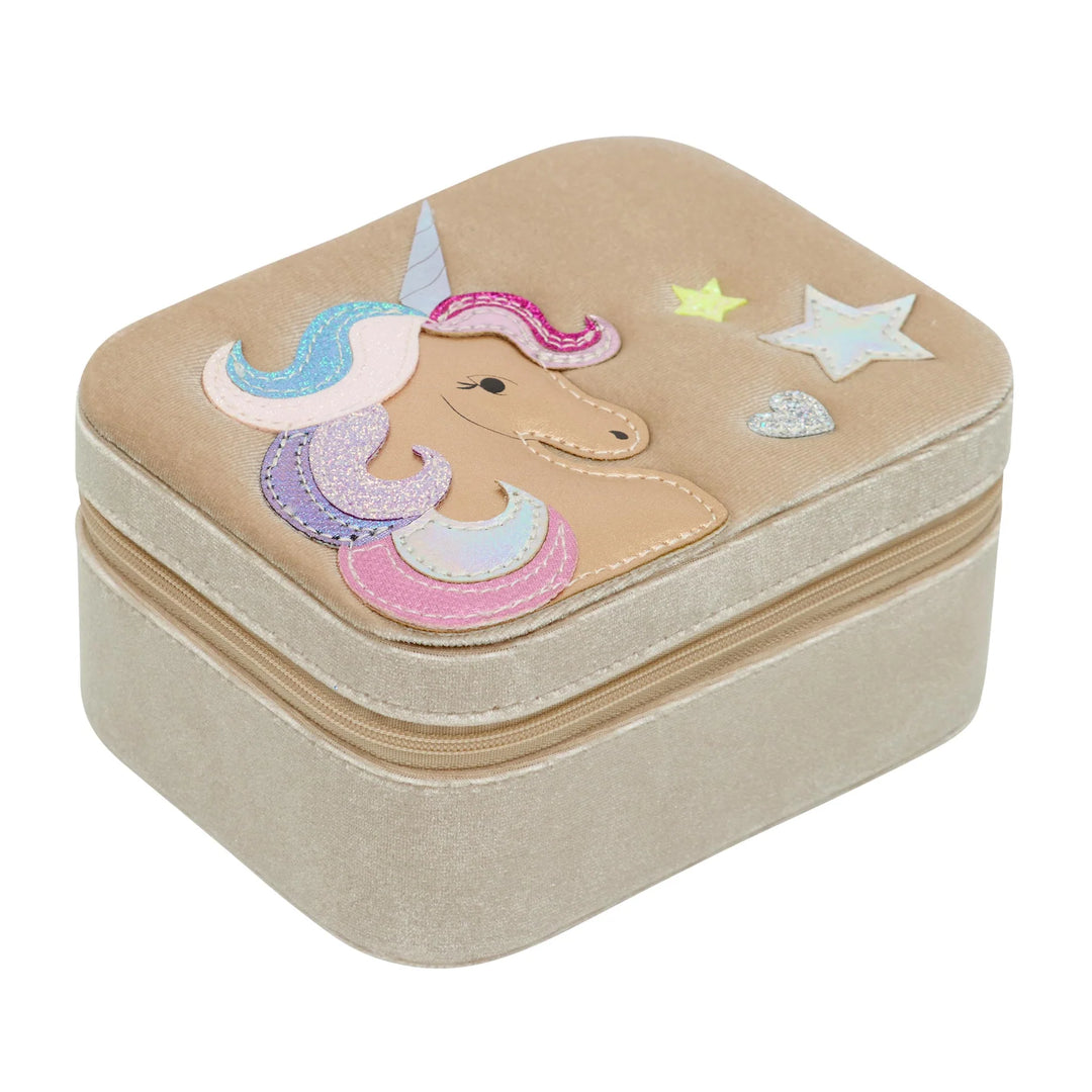Mimi & Lula Velvet Unicorn Jewelry Box