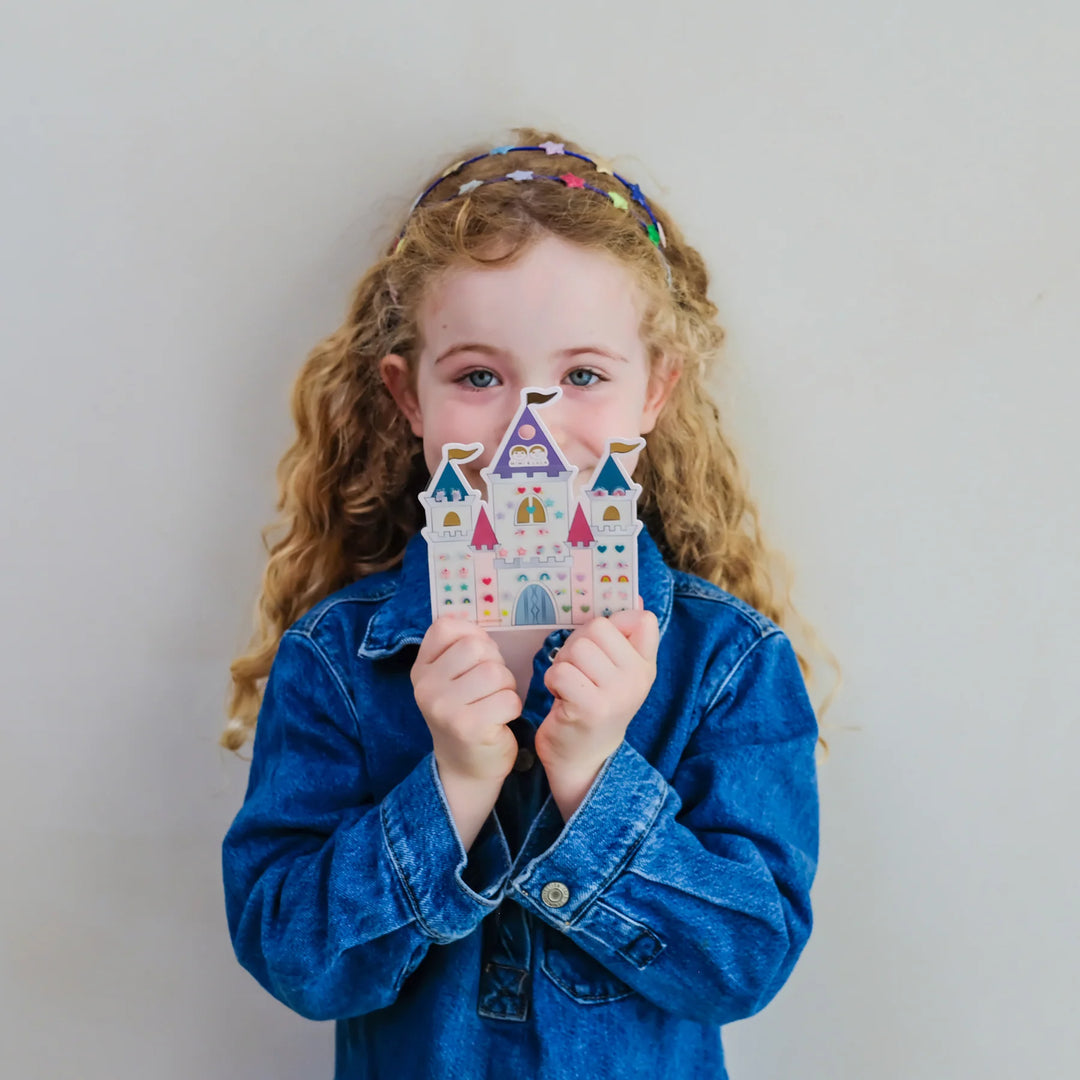 Mimi & Lula Rainbow Castle Stick On Earrings