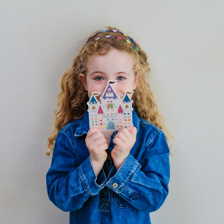 Mimi & Lula Rainbow Castle Stick On Earrings