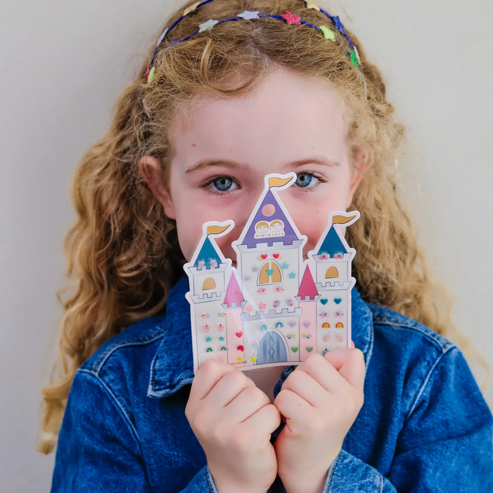 Mimi & Lula Rainbow Castle Stick On Earrings