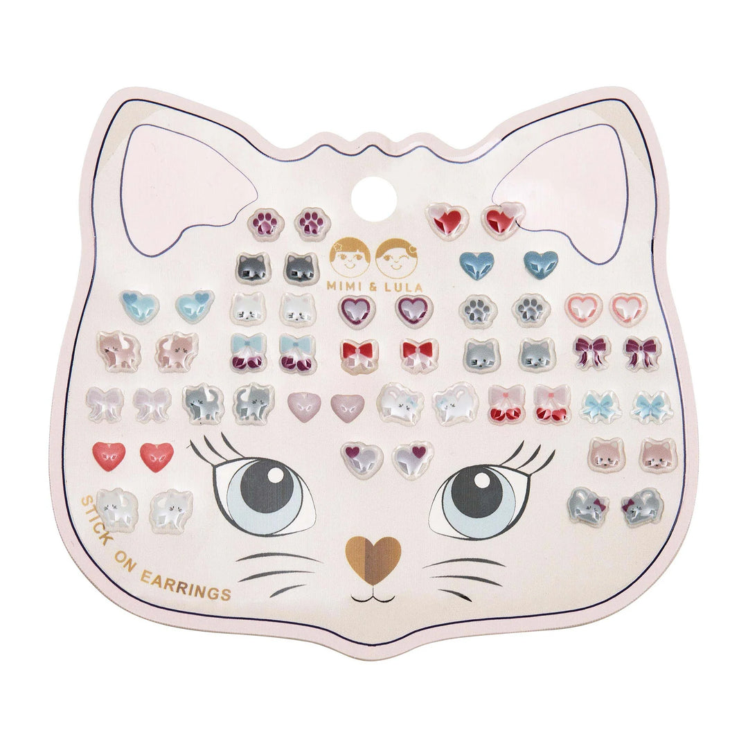 Mimi & Lula Kittybow Stick On Earrings