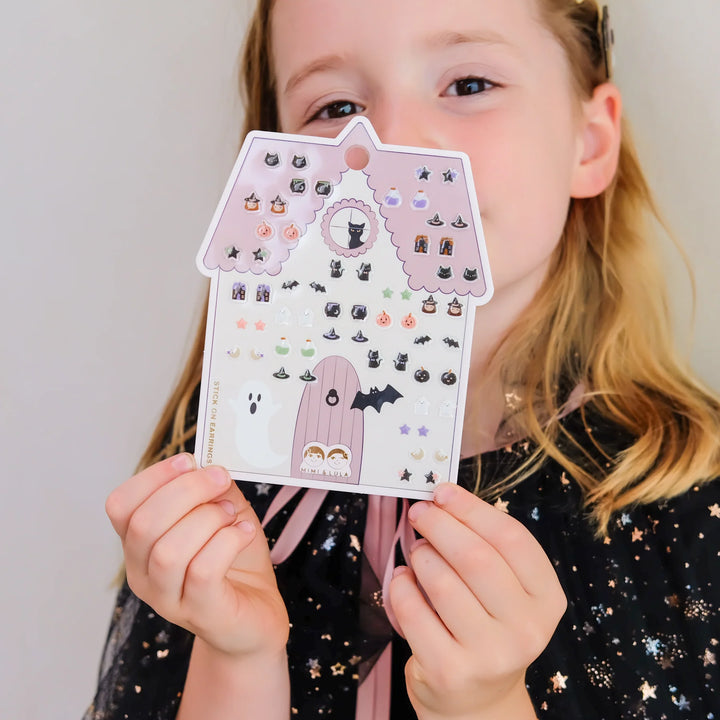 Mimi & Lula Haunted House Stick On Earrings