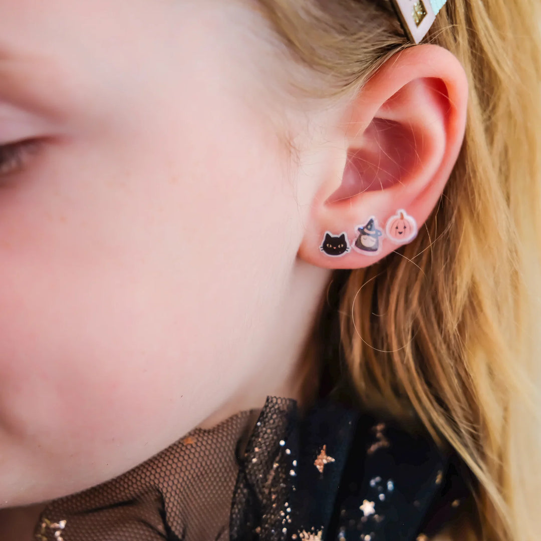 Mimi & Lula Haunted House Stick On Earrings