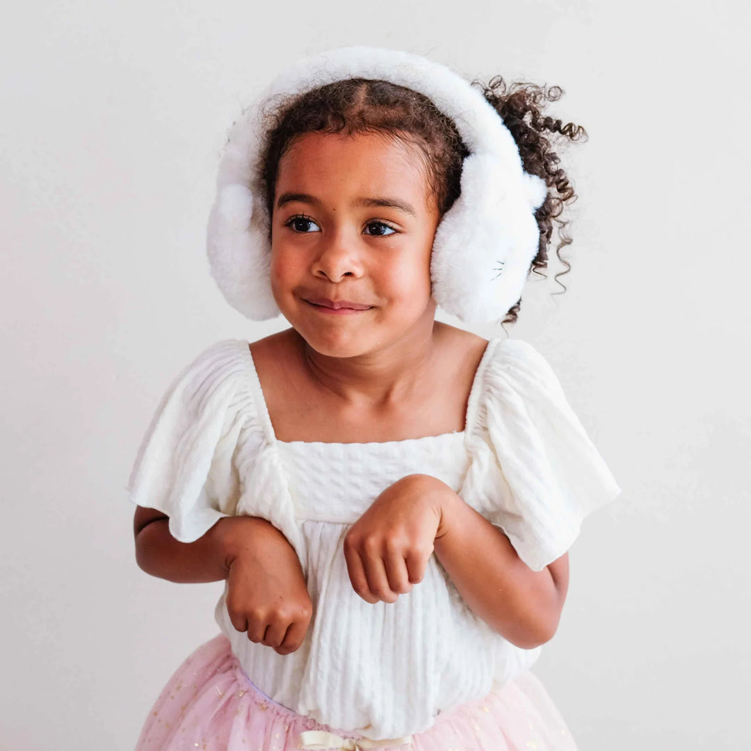 Mimi & Lula Cream Kitty Earmuffs
