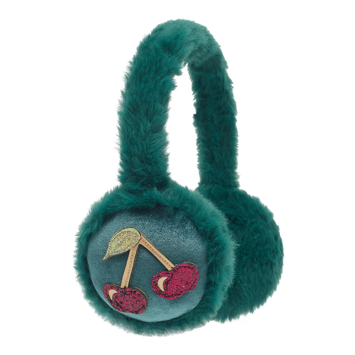 Mimi & Lula Teal Cherries Ear Muffs