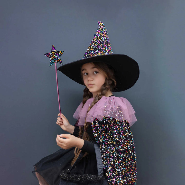 Mimi & Lula Ruffle Dazzle Sequin Cape
