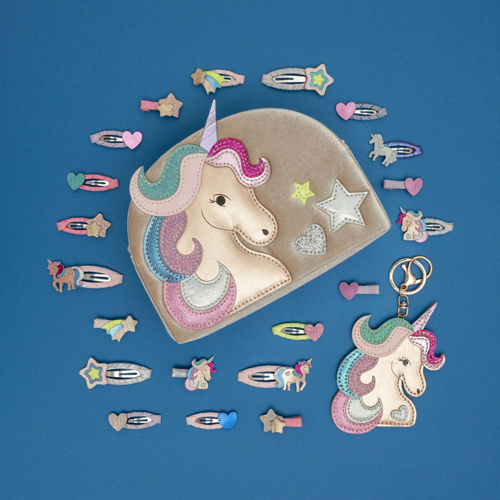 Mimi & Lula Velvet Unicorn Bag