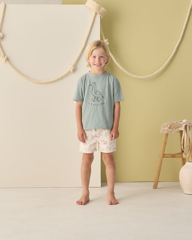 Rylee + Cru Raw Edge Tee - Cruising