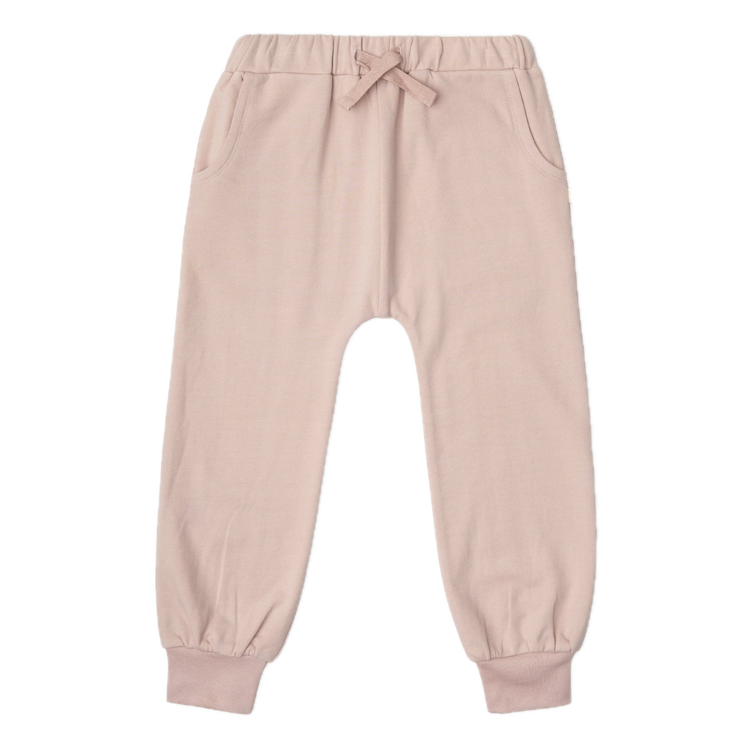 Makemake Organics Fleece Jogger Sweatpants - Dusty Rose