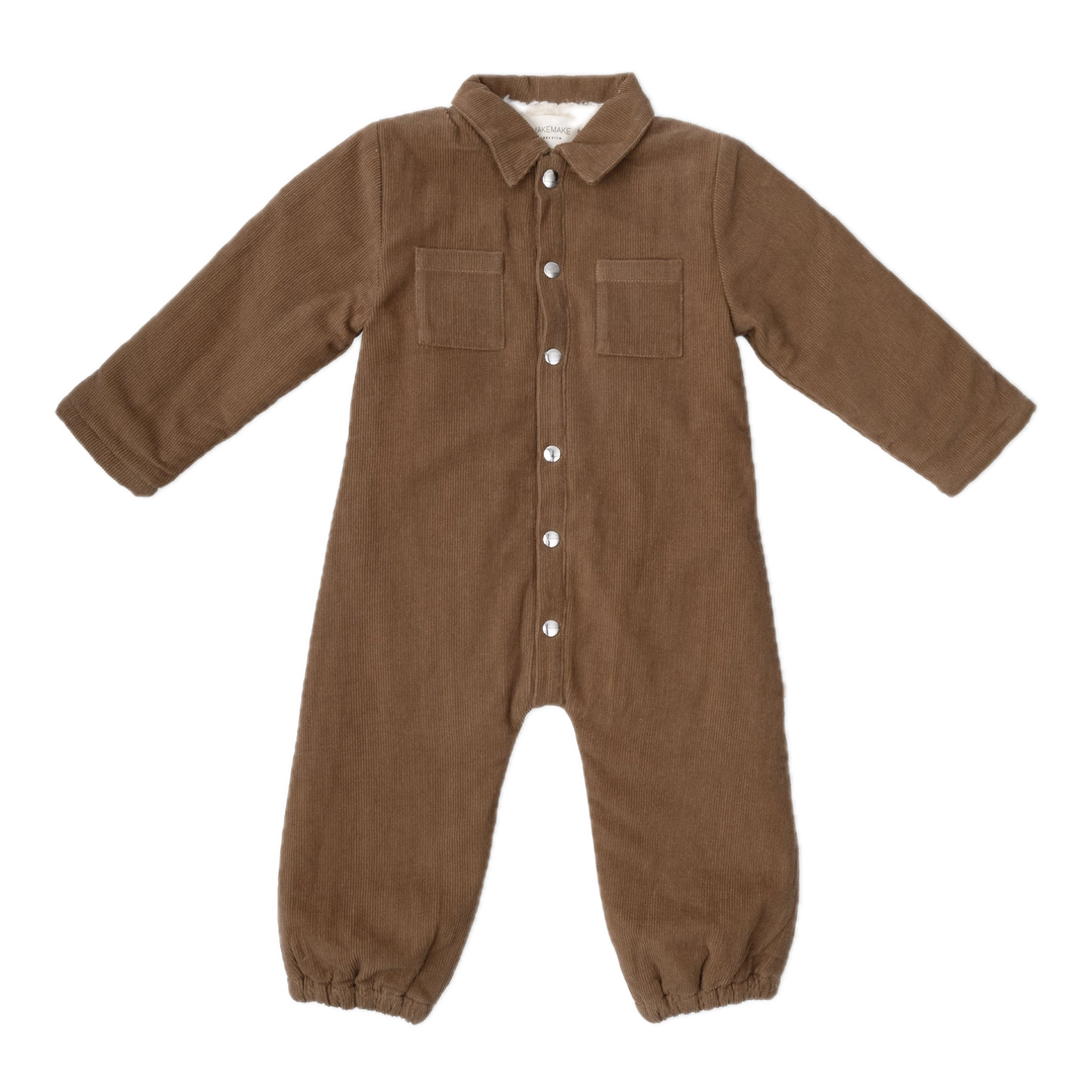 Makemake Organics Corduroy Jumpsuit - Brown