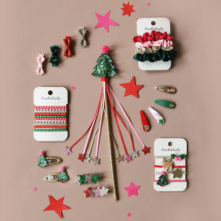 Rockahula Christmas Tree Glitter Clips